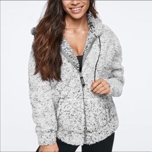 VS Pink Sherpa Full Zip Hoodie